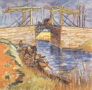 The Langlois Bridge at Arles (nn04) Vincent Van Gogh